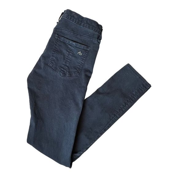 rag & bone Jeans Women's size 25 dark/navy blue skinny Fair Condition *See Pics* - Picture 2 of 8